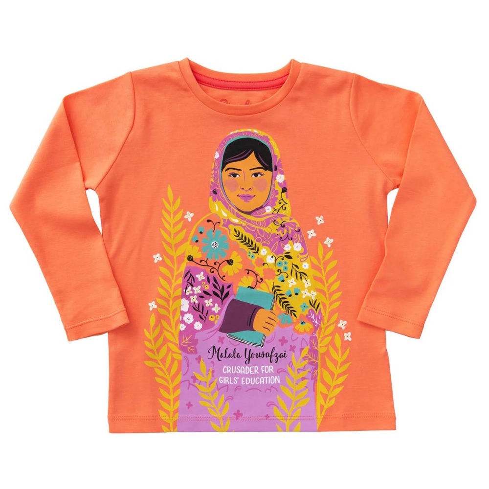 NWT Piccolina Malala Yousafzai L/S Trailblazer Tee Multiple Sizes Available
